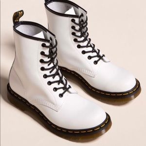 Dr. Martens White Combat Boots